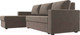 Миниатюра изображения товара Диван угловой Лига Диванов Траумберг Лайт левый (велюр коричневый)