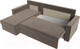 Миниатюра изображения товара Диван угловой Лига Диванов Траумберг Лайт левый (велюр коричневый)