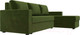 Миниатюра изображения товара Диван угловой Лига Диванов Траумберг Лайт правый (микровельвет зеленый)