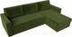 Миниатюра изображения товара Диван угловой Лига Диванов Траумберг Лайт правый (микровельвет зеленый)