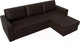 Миниатюра изображения товара Диван угловой Лига Диванов Траумберг Лайт правый (экокожа коричневый)