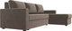 Миниатюра изображения товара Диван угловой Лига Диванов Траумберг Лайт правый (велюр коричневый)