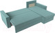 Миниатюра изображения товара Диван угловой Лига Диванов Траумберг Лайт правый (велюр бирюзовый)