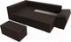 Миниатюра изображения товара Диван угловой Лига Диванов Хьюго левый (экокожа коричневый)