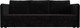 Миниатюра изображения товара Диван Лига Диванов Слим / 119807 (велюр черный)