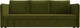 Миниатюра изображения товара Диван Лига Диванов Слим / 119810 (микровельвет зеленый)