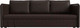 Миниатюра изображения товара Диван Лига Диванов Слим / 119821 (экокожа коричневый)