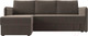 Миниатюра изображения товара Диван угловой Лига Диванов Слим левый (велюр коричневый)