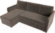Миниатюра изображения товара Диван угловой Лига Диванов Слим левый (велюр коричневый)