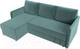 Миниатюра изображения товара Диван угловой Лига Диванов Слим левый (велюр бирюзовый)
