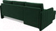 Миниатюра изображения товара Диван угловой Лига Диванов Слим левый (велюр зеленый)