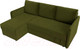 Миниатюра изображения товара Диван угловой Лига Диванов Слим левый (микровельвет зеленый)