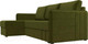 Миниатюра изображения товара Диван угловой Лига Диванов Слим левый (микровельвет зеленый)
