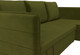 Миниатюра изображения товара Диван угловой Лига Диванов Слим правый (микровельвет зеленый)