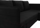 Миниатюра изображения товара Диван угловой Лига Диванов Слим правый (микровельвет черный)
