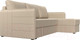 Миниатюра изображения товара Диван угловой Лига Диванов Слим правый (экокожа бежевый)