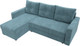 Миниатюра изображения товара Диван угловой Лига Диванов Ливерпуль Лайт левый (велюр бирюзовый)