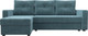 Миниатюра изображения товара Диван угловой Лига Диванов Ливерпуль Лайт левый (велюр бирюзовый)