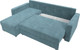 Миниатюра изображения товара Диван угловой Лига Диванов Ливерпуль Лайт левый (велюр бирюзовый)