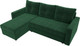 Миниатюра изображения товара Диван угловой Лига Диванов Ливерпуль Лайт левый (велюр зеленый)