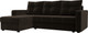 Миниатюра изображения товара Диван угловой Лига Диванов Ливерпуль Лайт левый (микровельвет коричневый)