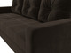 Миниатюра изображения товара Диван угловой Лига Диванов Ливерпуль Лайт левый (микровельвет коричневый)