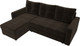 Миниатюра изображения товара Диван угловой Лига Диванов Ливерпуль Лайт левый (микровельвет коричневый)