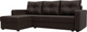 Миниатюра изображения товара Диван угловой Лига Диванов Ливерпуль Лайт левый (экокожа коричневый)