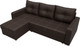 Миниатюра изображения товара Диван угловой Лига Диванов Ливерпуль Лайт левый (экокожа коричневый)