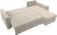 Миниатюра изображения товара Диван угловой Лига Диванов Ливерпуль Лайт правый (велюр бежевый)