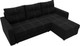Миниатюра изображения товара Диван угловой Лига Диванов Ливерпуль Лайт правый (микровельвет черный)