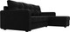 Миниатюра изображения товара Диван угловой Лига Диванов Ливерпуль Лайт правый (микровельвет черный)