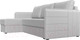 Миниатюра изображения товара Диван угловой Лига Диванов Слим левый (экокожа белый)