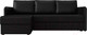 Миниатюра изображения товара Диван угловой Лига Диванов Слим левый (экокожа черный)