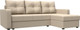 Миниатюра изображения товара Диван угловой Лига Диванов Ливерпуль Лайт правый (экокожа бежевый)