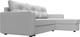 Миниатюра изображения товара Диван угловой Лига Диванов Ливерпуль Лайт правый (экокожа белый)