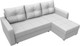 Миниатюра изображения товара Диван угловой Лига Диванов Ливерпуль Лайт правый (экокожа белый)