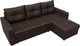 Миниатюра изображения товара Диван угловой Лига Диванов Ливерпуль Лайт правый (экокожа коричневый)