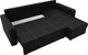 Миниатюра изображения товара Диван угловой Лига Диванов Ливерпуль Лайт правый (экокожа черный)