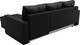 Миниатюра изображения товара Диван угловой Лига Диванов Ливерпуль Лайт правый (экокожа черный)