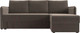 Миниатюра изображения товара Диван угловой Лига Диванов Слим правый (велюр коричневый)