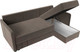 Миниатюра изображения товара Диван угловой Лига Диванов Слим правый (велюр коричневый)