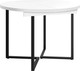 Миниатюра изображения товара Обеденный стол Millwood Лондон D110 раздвижной / 110-150x110x76 (белый/металл черный)