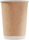 Миниатюра изображения товара Набор бумажных стаканов Паксервис 300мл / DW90-430 (400шт, крафт)