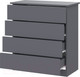 Миниатюра изображения товара Комод Mio Tesoro КМ 4 (графит серый)