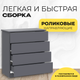 Миниатюра изображения товара Комод Mio Tesoro КМ 4 (графит серый)