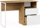 Миниатюра изображения товара Письменный стол ТриЯ Хилтон тип 1 (дуб крафт золотой/белый матовый)
