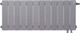 Миниатюра изображения товара Радиатор биметаллический Royal Thermo PianoForte 300 VDR Silver Satin (12 секций)