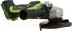 Миниатюра изображения товара Угловая шлифовальная машина Greenworks GD24AG бесщеточная 24V / 3200207 (без АКБ и ЗУ)
