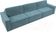 Миниатюра изображения товара Диван Лига Диванов Куба Лонг (велюр бирюзовый)